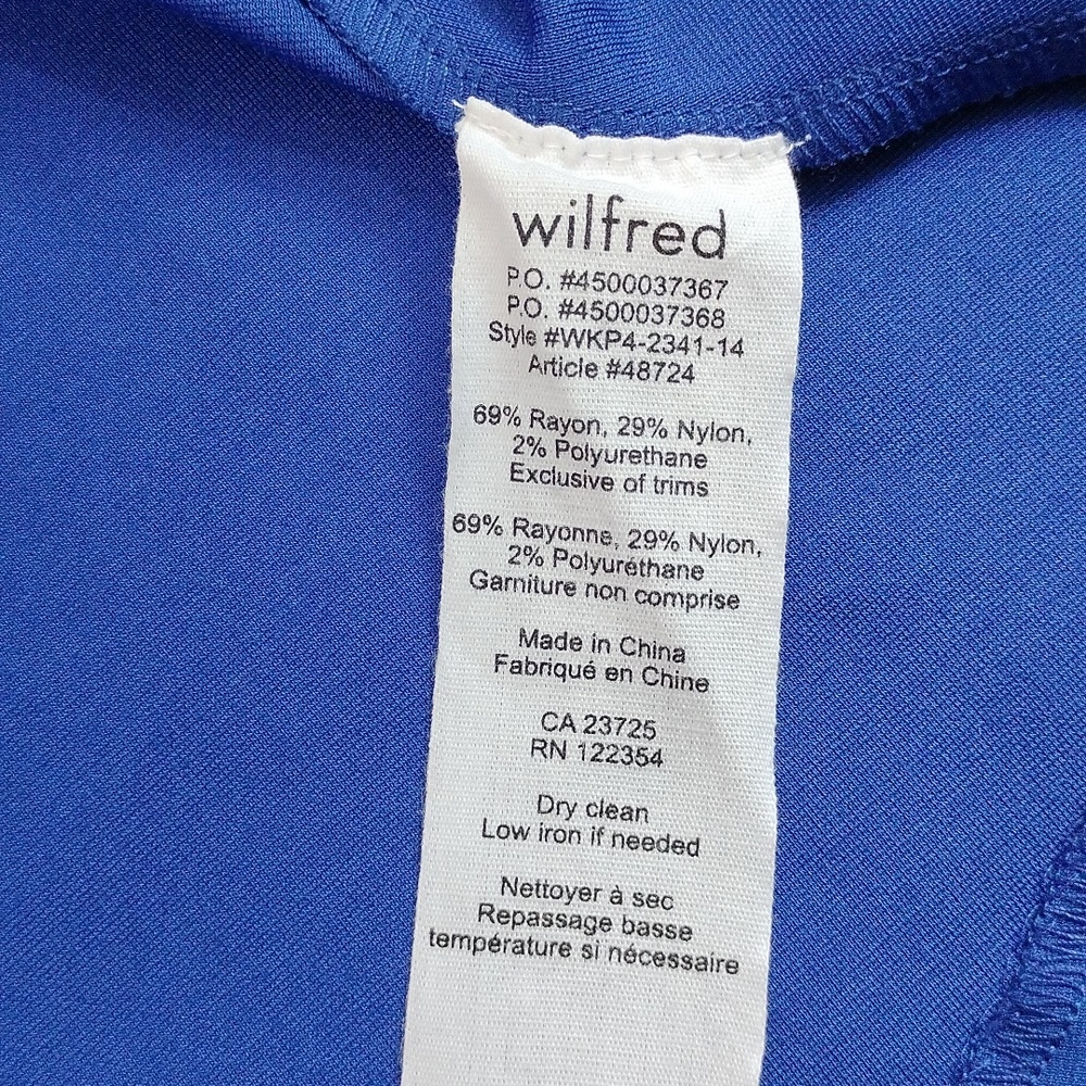 Aritzia Wilfred Blue Peplum Top - Picture 9 of 9